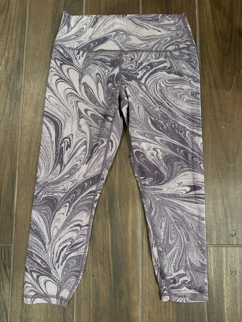 Athleta L Marble Print Transcend 7/8 legging